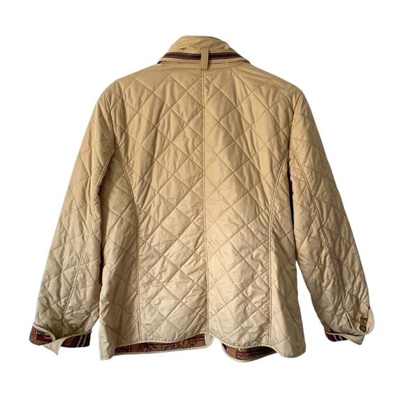 Lauren Ralph Lauren Tan Quilted Lined Equestrian Style Barn Jacket size xlarge - Picture 5 of 8